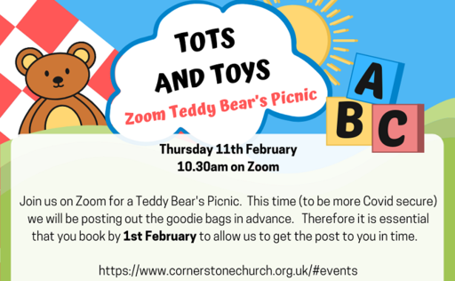 Tots and Toys Teddy Bears Picnic on Zoom